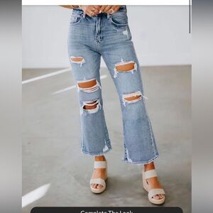 Sheldon Petra Crop Flare Jeans
